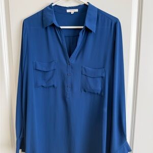 Pleione Royal Blue Tunic with Button Detail in L